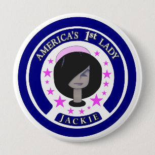 Jackie Kennedy America's 1. Lady Button