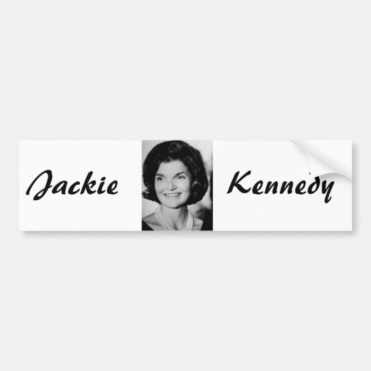 Jackie Kennedy Autoaufkleber (Vorne)