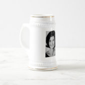 Jackie Kennedy Bierglas (Vorderseite Links)