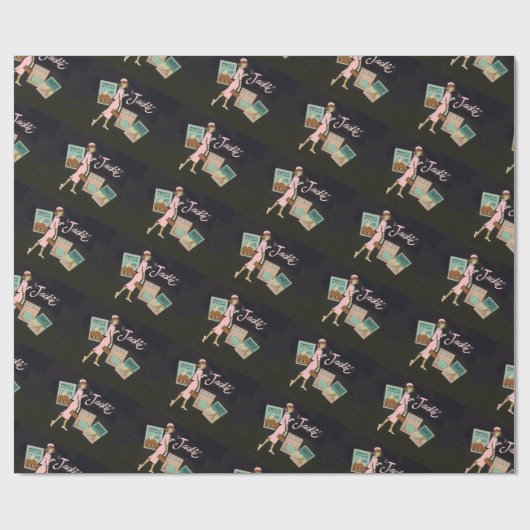 Jackie Kennedy Geschenkpapier (Flach)