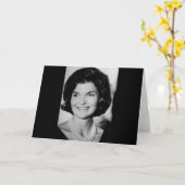 Jackie Kennedy Karte (Gelbe Blume)