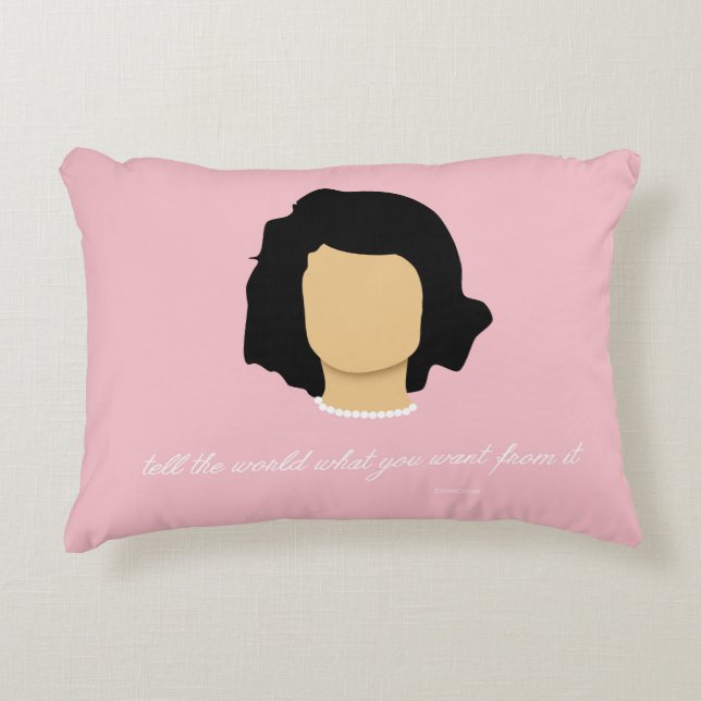 Jackie Kennedy-Onassis Accent Pillow Dekokissen (Vorderseite)