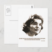 Jackie Kennedy Postkarte (Vorne/Hinten)