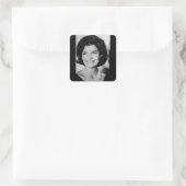 Jackie Kennedy Quadratischer Aufkleber (Tasche)