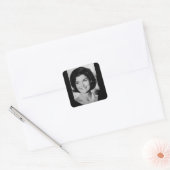 Jackie Kennedy Quadratischer Aufkleber (Umschlag)
