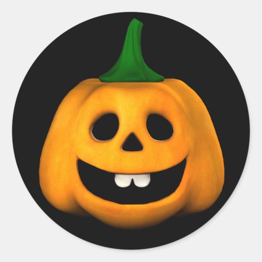 Jackie Lantern Halloween Stickers (Vorderseite)