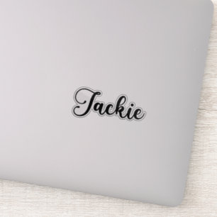 Jackie Name - Handgeschriebene Kalligrafie Aufkleber