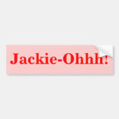 Jackie-Ohhh! Autoaufkleber (Vorne)