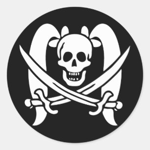 Jackie Rackham Runder Aufkleber