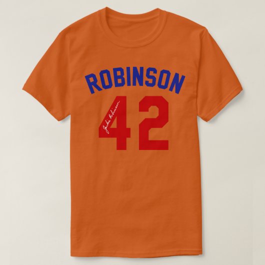 Jackie Robinson Unterzeichnet T-Shirt (Design vorne)