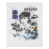 Jackie Stewart Poster (Vorderseite)