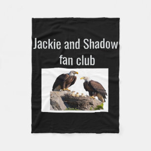 Jackie und Shadow Fanclub Eagles _1 Fleecedecke