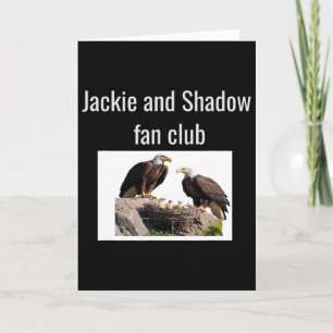 Jackie und Shadow Fanclub Eagles _1 Karte