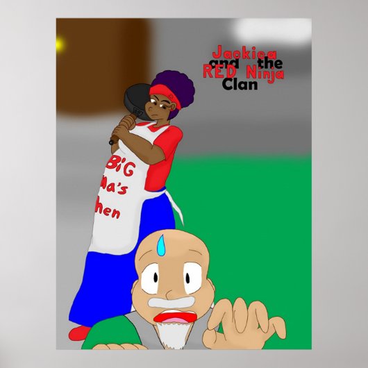 Jackiea und der RED Ninja Clan Cover 12 Poster (Vorne)