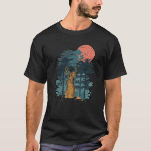 Jackkaninchen Bergkiefernwälder Vögel fliegen T-Shirt
