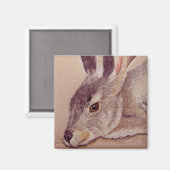 Jackkaninchen Magnet (Vorderseite/Rückseite)
