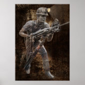 JACKLEG DRILLING VON MINER POSTER (Vorne)