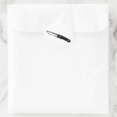 Jackmesser Runder Aufkleber (Tasche)