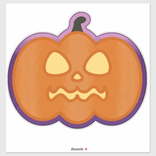 Jack'o'Lantern Aufkleber (Blatt)