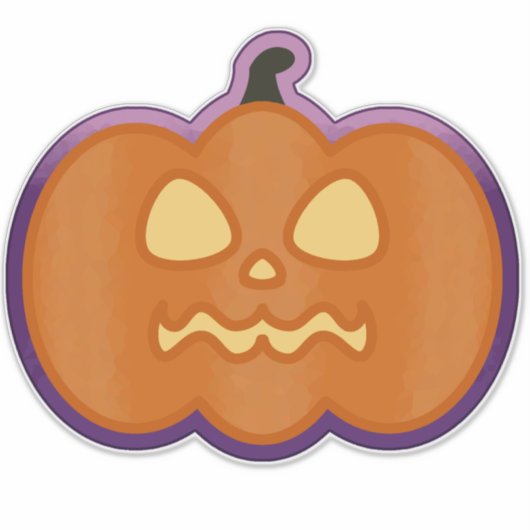 Jack'o'Lantern Aufkleber (Vorderseite)
