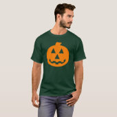 Jacko'Lantern Confetti-grafische Orange T-Shirt (Vorne ganz)