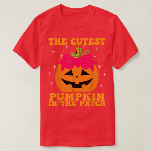JackOLantern Halloween Pumpkin Unicorn Girl Toddle T-Shirt (Design vorne)