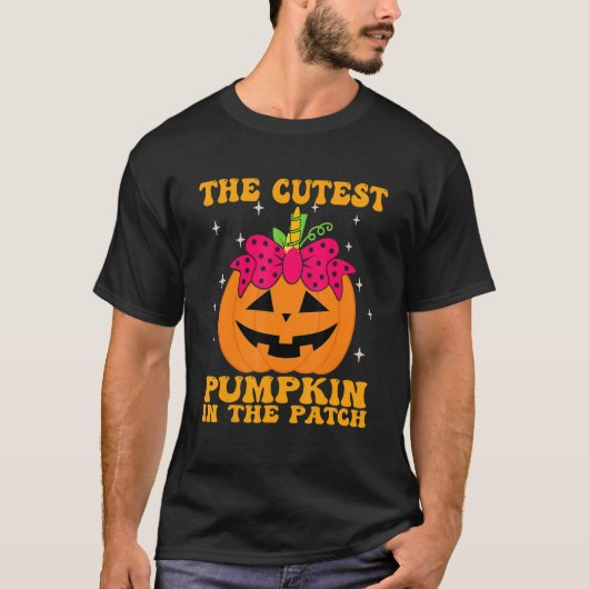JackOLantern Halloween Pumpkin Unicorn Girl Toddle T-Shirt (Vorderseite)
