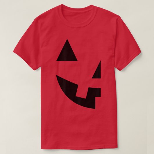 JackOLantern Pumpkin Face Print Halloween Matching T-Shirt (Design vorne)