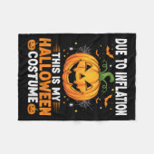 Jackolantern Pumpkin Funny Halloween Costume Men W Fleecedecke (Vorderseite (Horizontal))