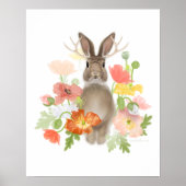 Jackolope Poppies Poster (Vorne)