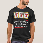 Jackpot 777 Slot Machine Casino Lucky Gambling Gam T-Shirt (Vorderseite)