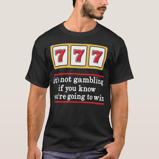 Jackpot 777 Slot Machine Casino Lucky Gambling Gam T-Shirt (Vorderseite)