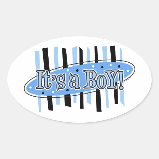 Jackpot Es ist ein Boy Sticker (Vorderseite)