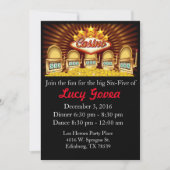 Jackpot-Geburtstagseinladung Einladung (Vorderseite)