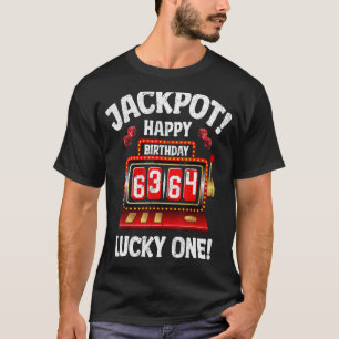 Jackpot Happy 64. Geburtstag Bday Celebrant Slot M T-Shirt