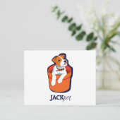 "Jackpot" Jack Russell Terrier Postcard Postkarte (Stehend Vorderseite)