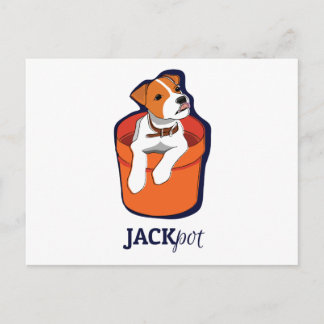 "Jackpot" Jack Russell Terrier Postcard Postkarte