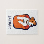 "Jackpot-" Jack-Russell-Terrier-Puzzlespiel Puzzle (Horizontal)