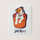 "Jackpot-" Jack-Russell-Terrier-Puzzlespiel Puzzle (Vertikal)