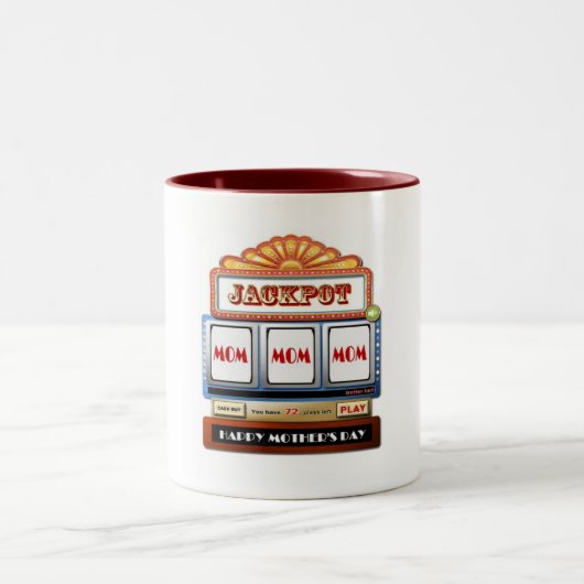 JACKPOT MAMA Muttertagsfeier Tasse (Mittel)