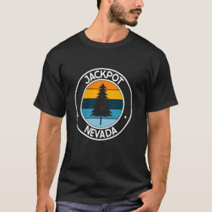 Jackpot Nevada NV USA City Prix Retro Sunset T-Shirt