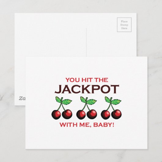 Jackpot Postkarte (Vorne/Hinten)