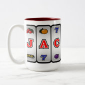 Jackpot-Schlitz-Maschinen-Tasse Zweifarbige Tasse (Links)