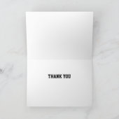 JACKPOT Thank You Card, White Inkluded Dankeskarte (Innenseite)