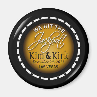Jackpot! Vegas Newlyweds Casino Magnet