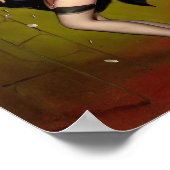 Jackpot Woman Art Pinup Poster (Ecke)