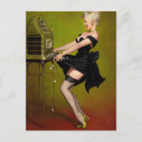 Jackpot Woman Art Pinup