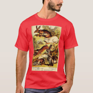 Jackrabbit - Hase - Wildkaninchen - Vintage-Lithog T-Shirt