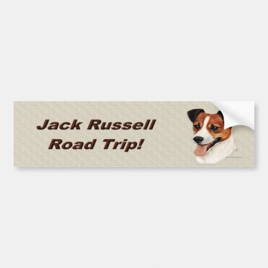 jackrussell2_bumpersticker autoaufkleber (Vorne)
