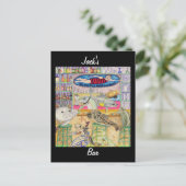 Jacks Bar, oder "Der, der nicht weggekommen ist" Postkarte (Stehend Vorderseite)